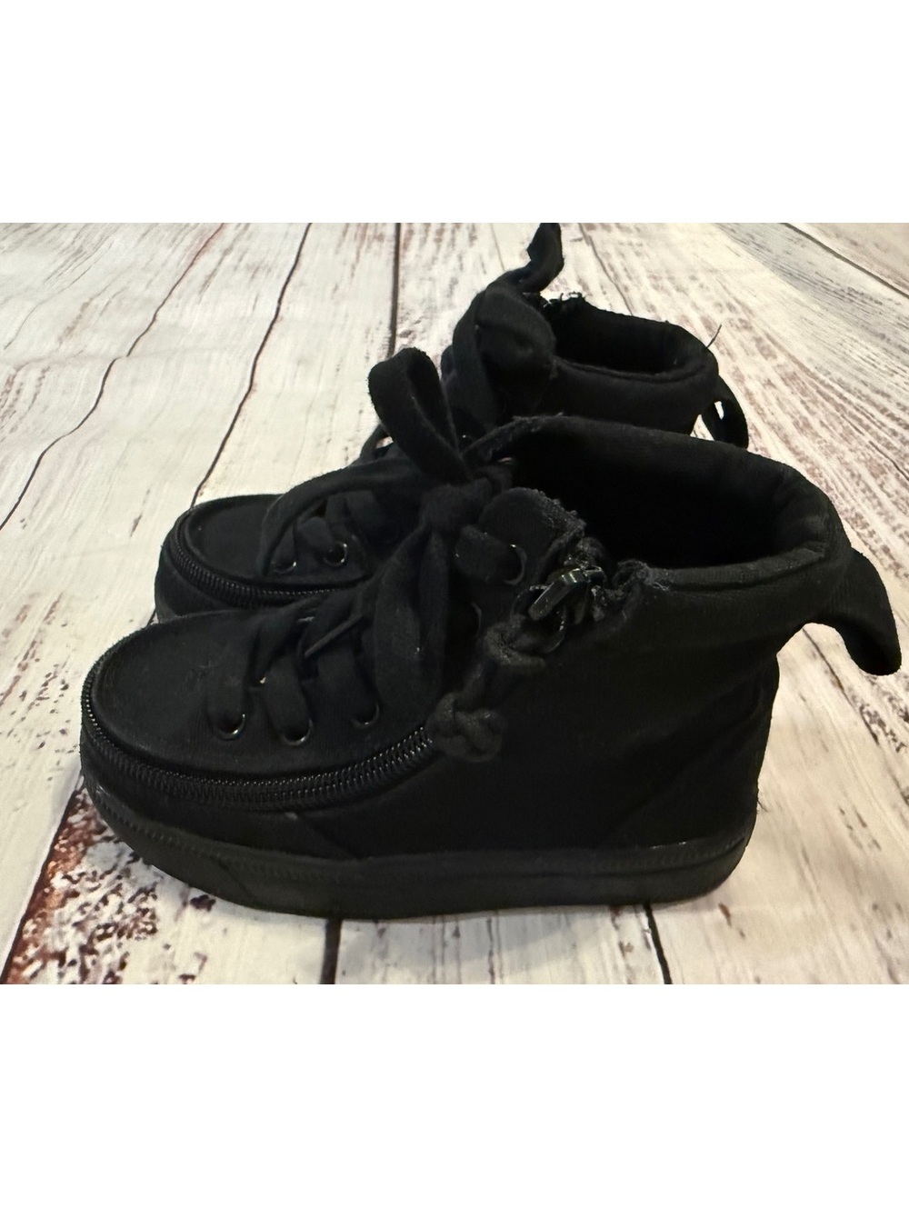 Billy High Top Lace Up High Top Sneakers Shoes Black 8M